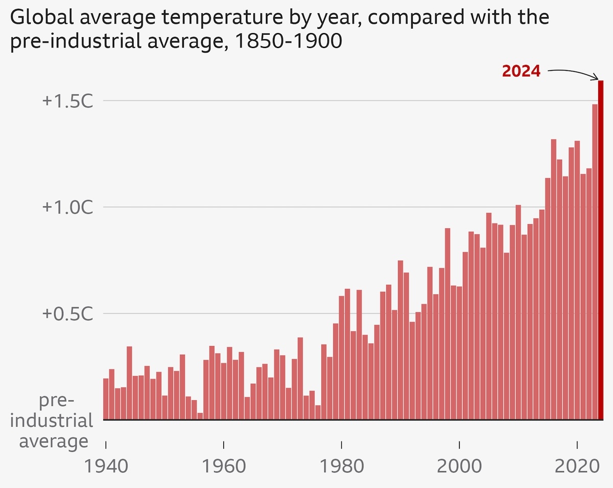 2024 hottest year on record